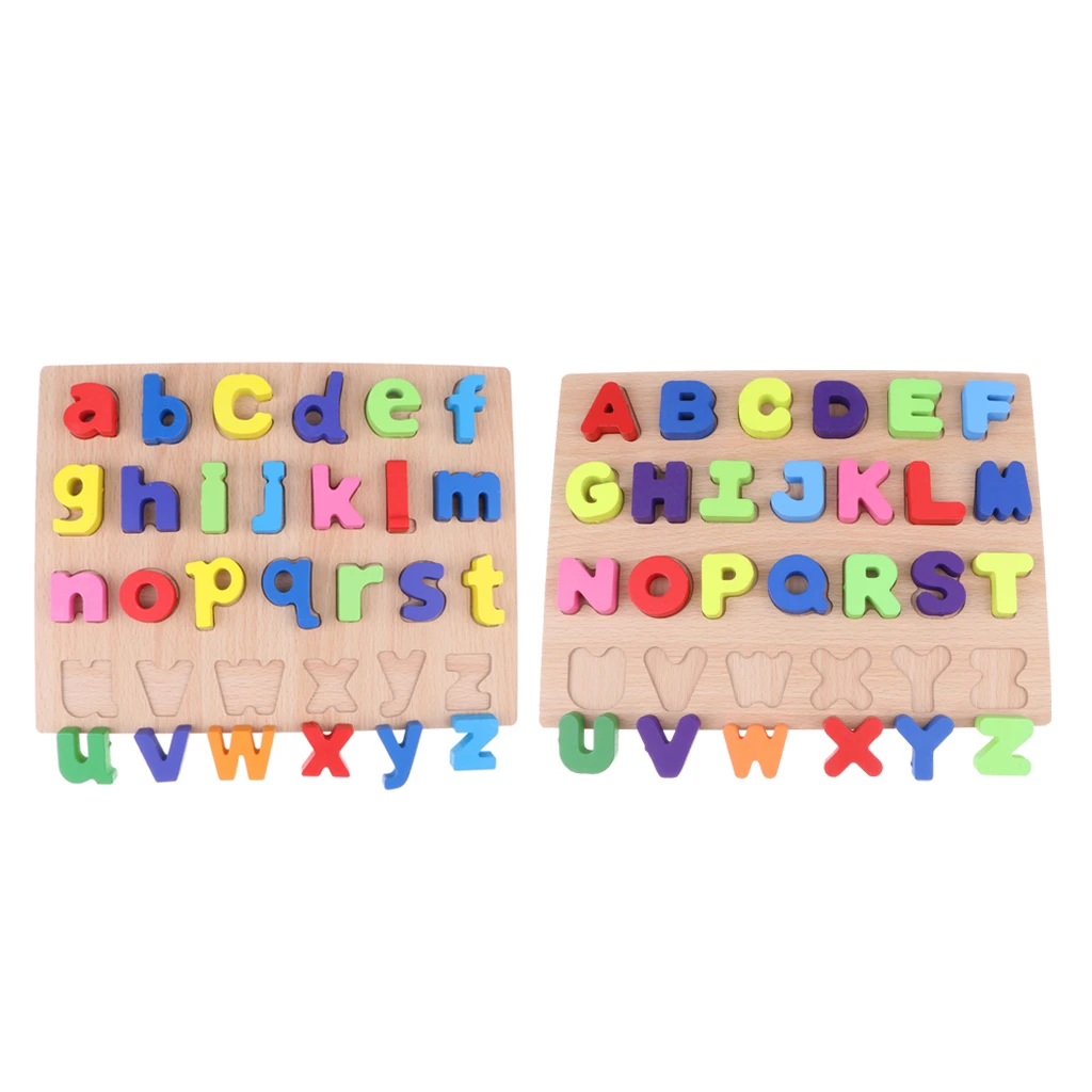 140 en bois Lettres Capitales et Minuscules alphabet éducatif Craft 140 en bois Lettres Capitales et Minuscules alphabet éducatif Craft