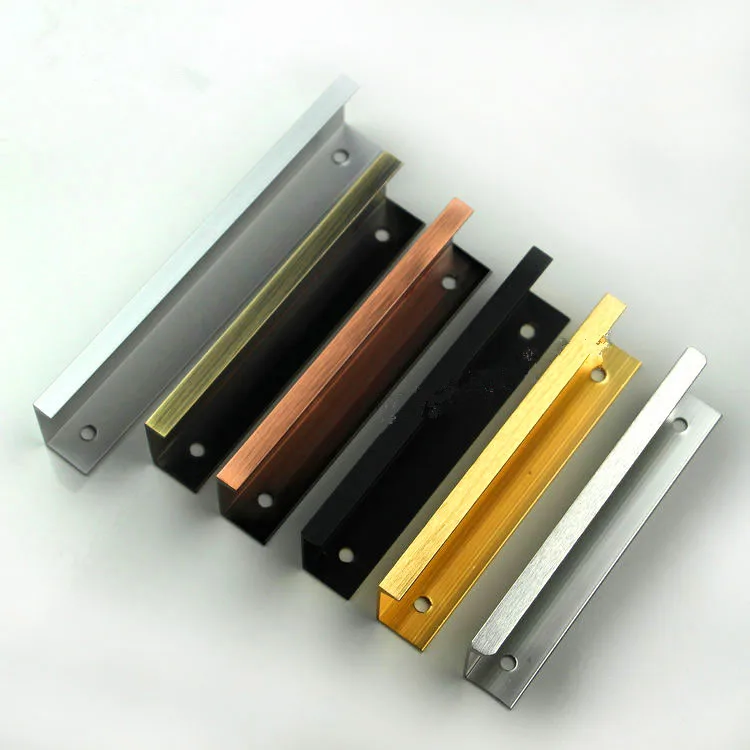 Matte Silver Furniture Door Pull Handles Wardrobe Drawer Cabinet Knobs Hardware