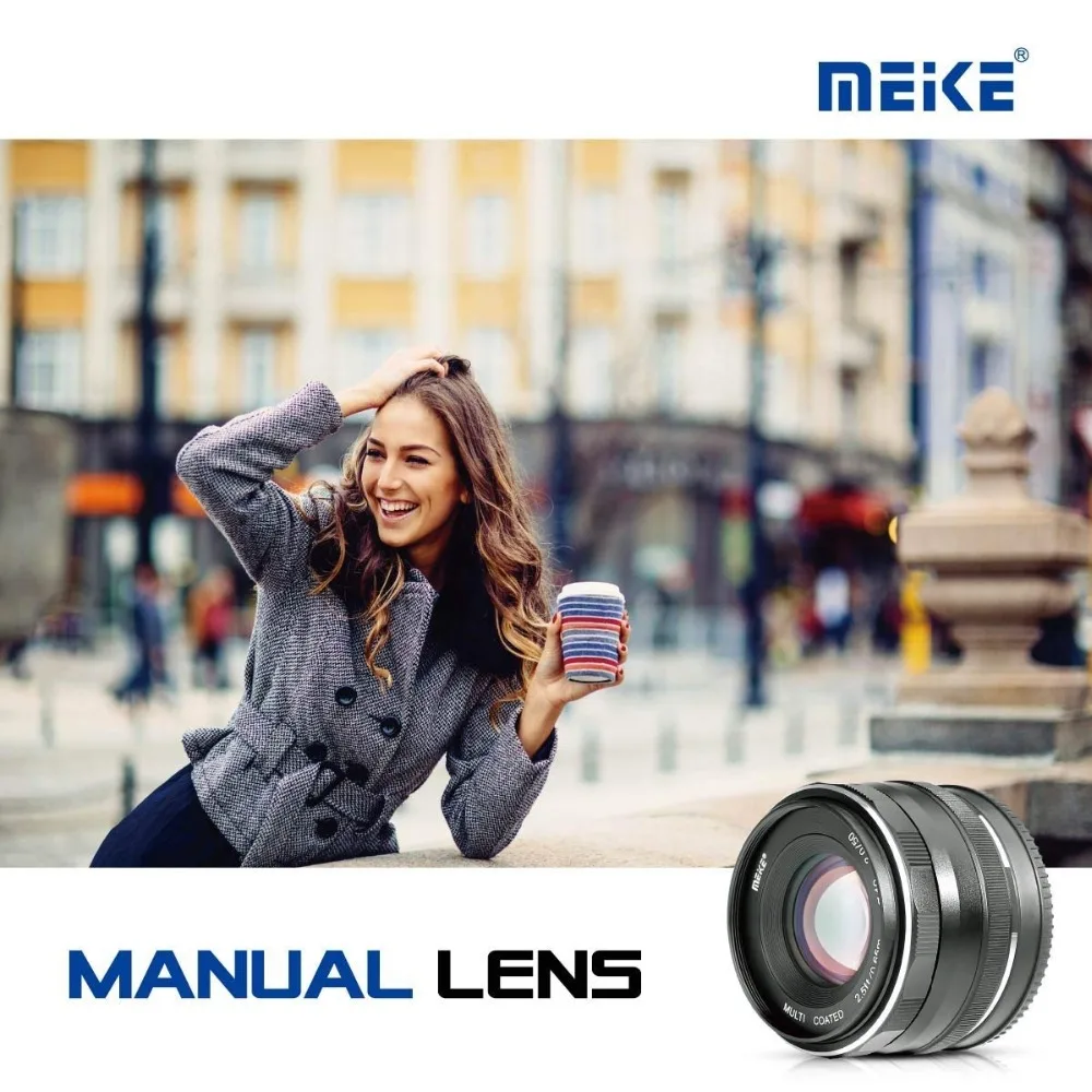 MEKE MK-50mm F2.0 объектив с большой апертурой и ручной фокусировкой для камер Olympus/Panasonic M4/3-mount EM1/M/M10/EP5/EPL3/PL5/PL6/PL7/PEN-7