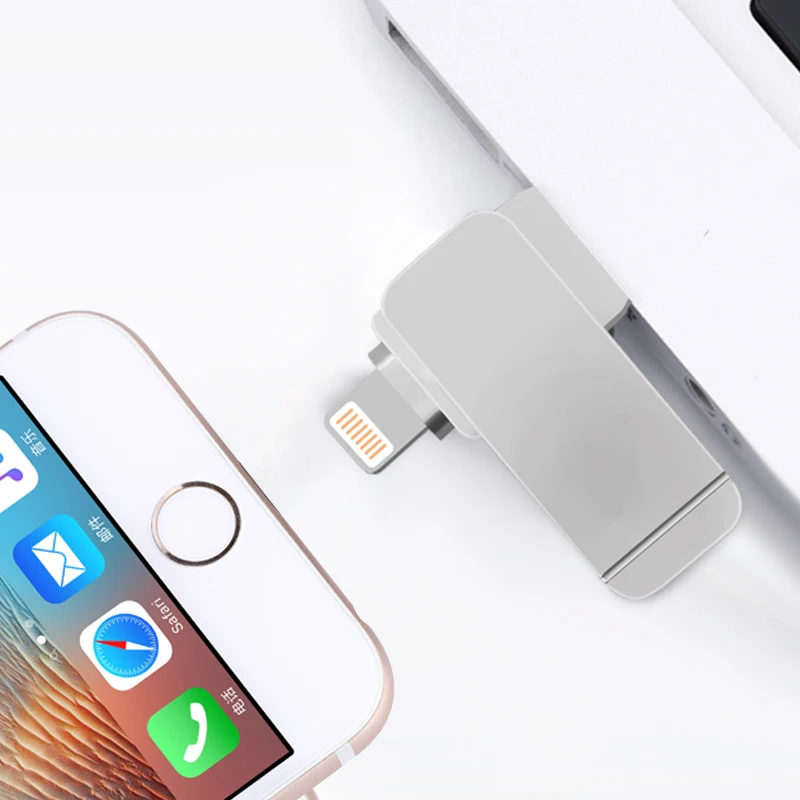  USB Flash Drive Lightning/USB 3.0 Pen Drive 32gb 64gb Mini Metal Pendrive 128gb Flash Drive memoria