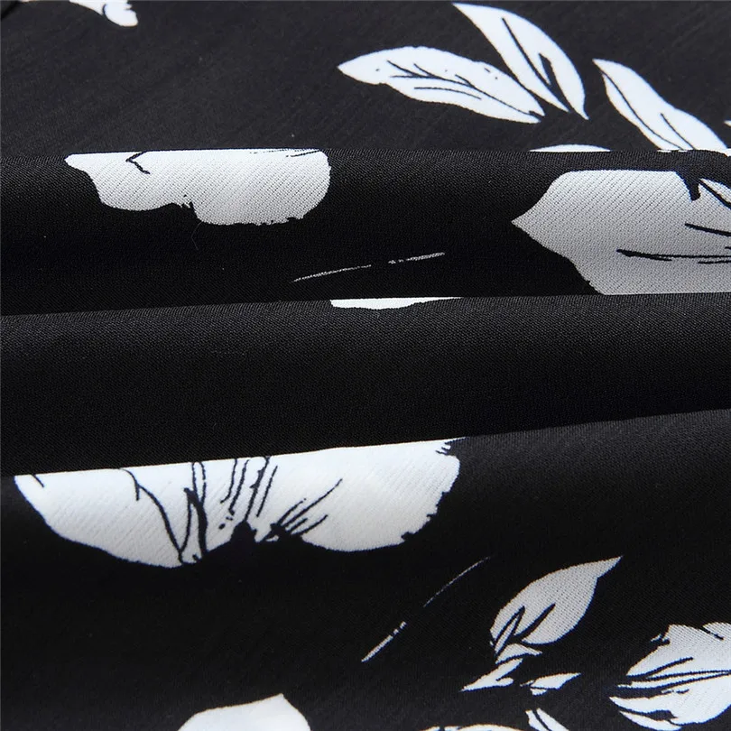 New 2019 Summer Women Casual Daily Party V-Neck Floral Printed Brief Sexy Holiday Beach Playsuit Party Trousers Jumpsuit #4M26  (4)