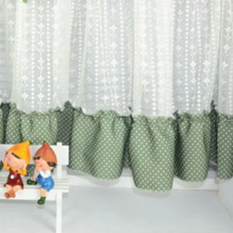 Kitchen Short Curtains Window Treatments Curtain Rod Pocket Lace