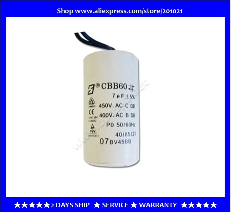 7uf Hot Tub Pump Capacitor for Whirpool LX TDA50, JA50, JA35, STP50 and