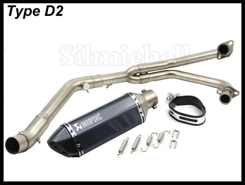 Без шнуровки MT03 Akrapovic мотоцикл глушитель Escape Moto полная система передний