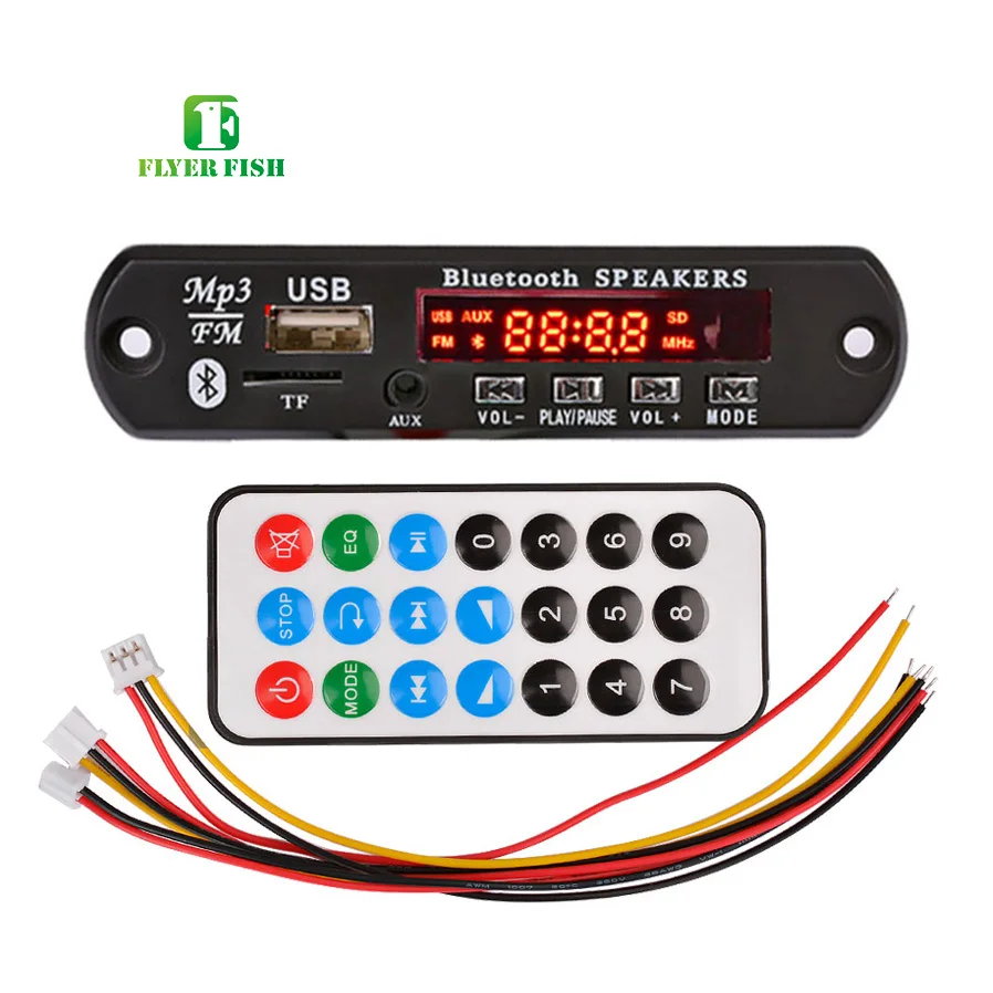 Плата усилителя Bluetooth 15Wx2 MP3 декодер плата 5 0 приемник WAV APE FLAC аудио USB TF FM