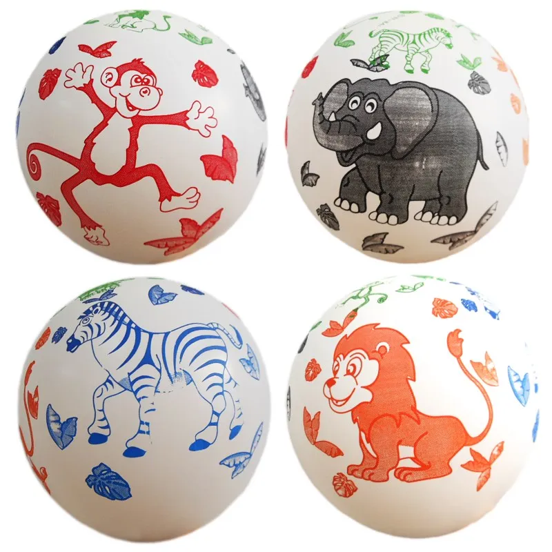 

10 pcs 12inch White Animal Latex Balloons cow Lion zebra paw Monkey Elephant Safari balloon birthday party helium inflatable toy