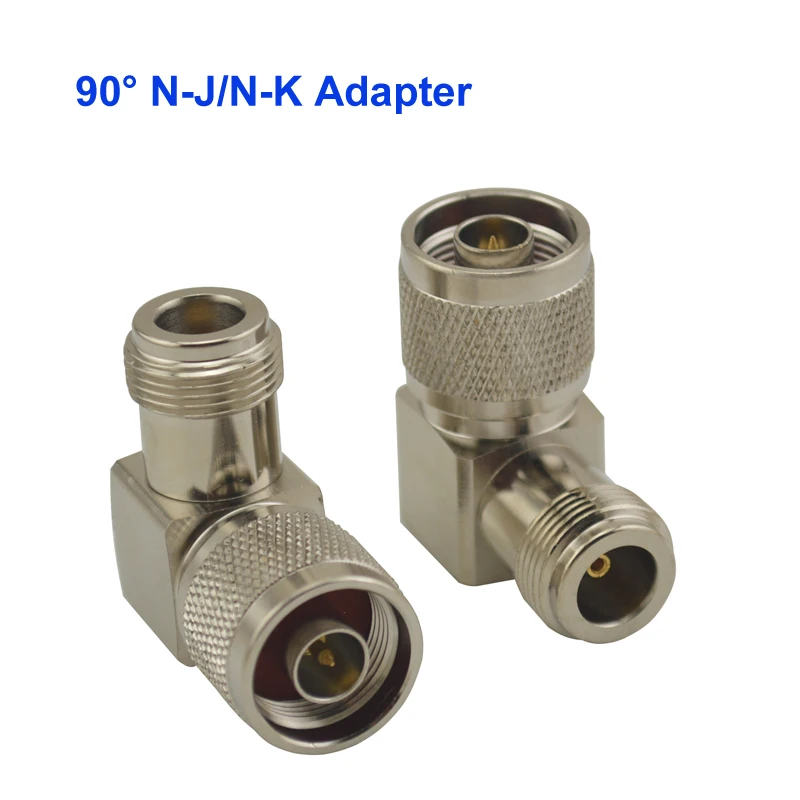 

N-J (N Male)/N-K (N Female) jack 90 прямоугольный радиочастотный адаптер