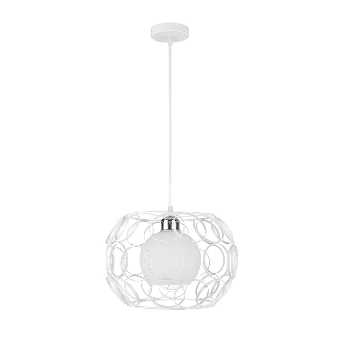 

White Vintage Industrial Ceiling Lamp Vintage Chandelier Cafe Bar Restaurant Lights Simple Creative Lamps Nordic Dining Room L