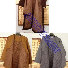 Унисекс коричневый/серый/желтый зимние теплые Монки robeslay zensuts буддистская Униформа буддистская медитация Боевая куртка высокого качества