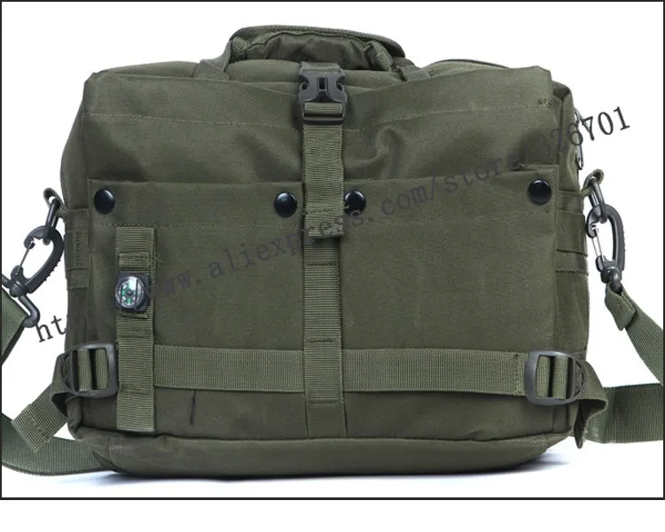 Уличная Военная армейская тактическая сумка для ноутбука с компасом, для компьютера, отдыха, 13 дюймов, сумка на плечо для ноутбука