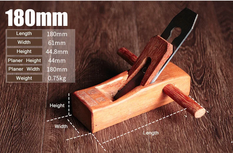 Пегасик руки рубанок Резка край плотник жесткий деревообрабатывающий станок дерево ручной инструмент комплект - Цвет: 180mm