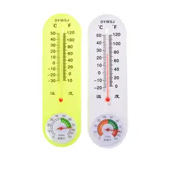 Зеленый белый Крытый кулон Открытый термометр домашний временный ртутный указатель белый гигрометр