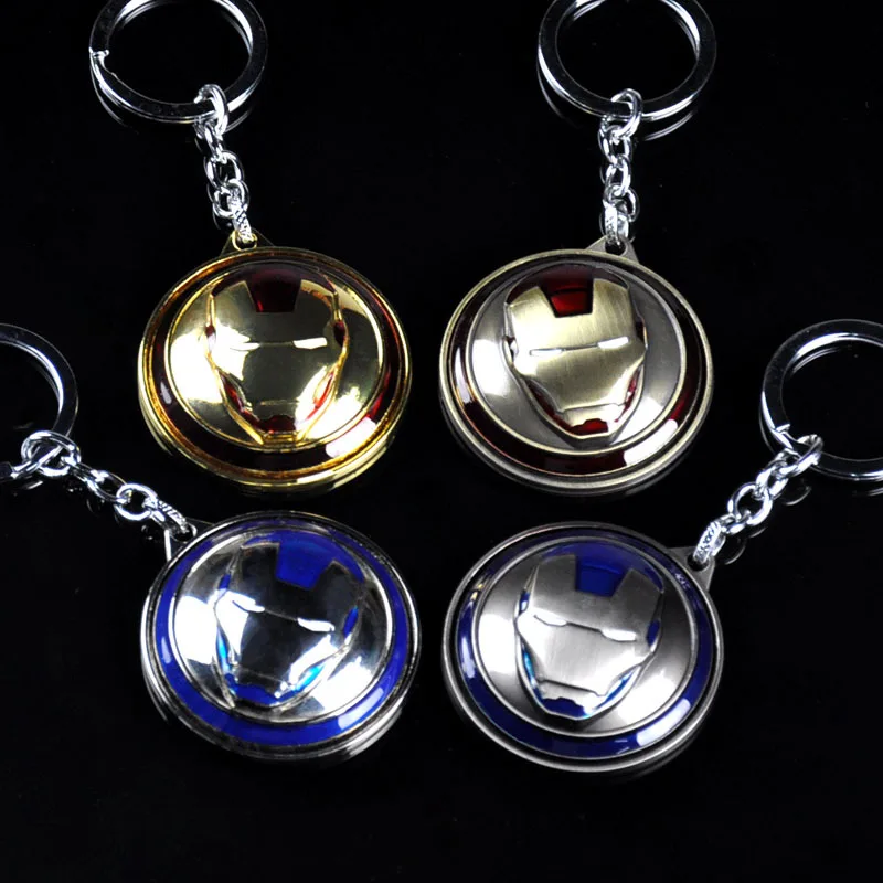 

5CM Iron Man Mask shield Metal Key Chains LOGO Anime Keyring Car Keychain Pendant Toy Keyholder Jewelry Unisex Gifts New