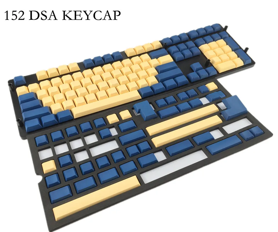 Cool Jazz 121/152 DSA keycap dolch белый и серый pbt пустые колпачки для wried Механическая игровая клавиатура