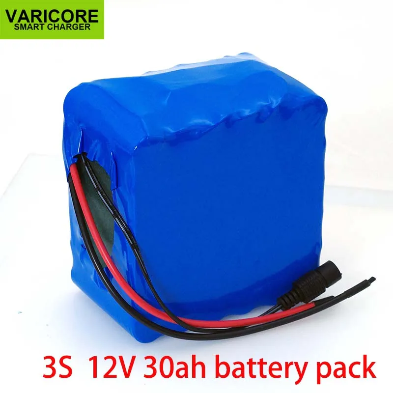 VariCore 12V 30Ah 3S12P 11,1 V 12,6 V высокомощный литиевый аккумулятор для инверторной ксеноновой лампы, солнечный уличный светильник для осмотра экскурсий