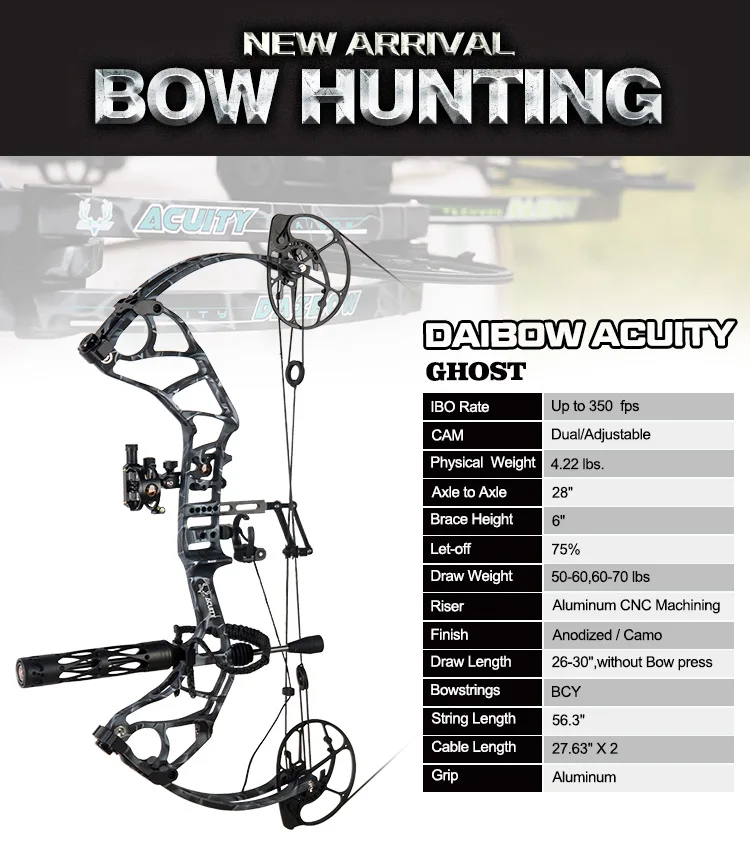 Topoint Archery Daibow Vigor High Speed Hunting Compound Bow Package