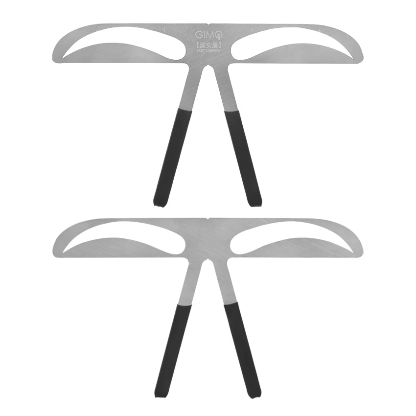 Makeup Tools Eyebrow Stencil Tool Eye Makeup Tools Makeup Eyebrow Stencil Ruler Eyebrow Metal Permanent Makeup Tattoo Position Shape Ruler for Beauty Cosmetic DIY Template Tools
