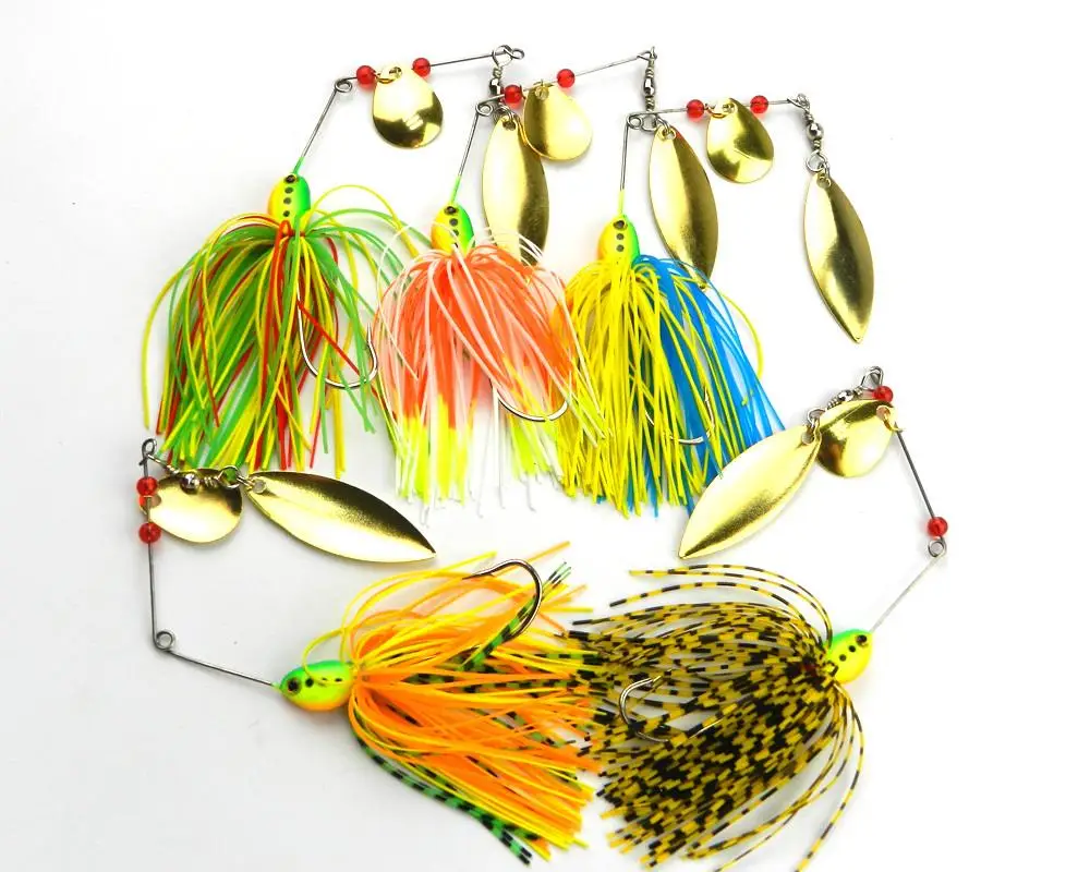 2015 5pcs Discount spinner bait fishing lure 16.3g spoon Fresh Water