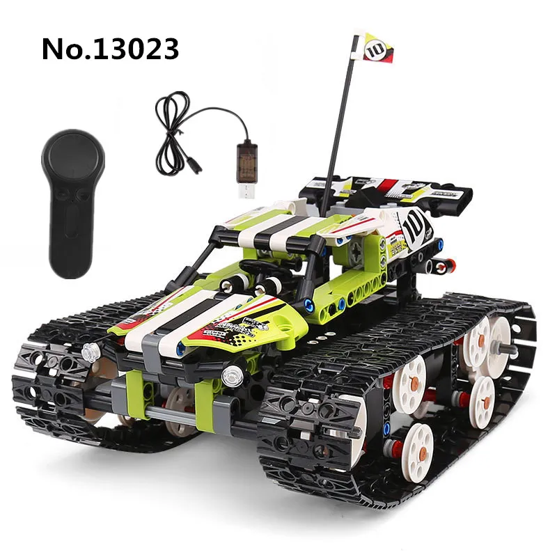 

Technic Series Building Blocks Bricks The RC Track Remote-control Race Cars Set Educational Toys For Boys Compatible with Legoed