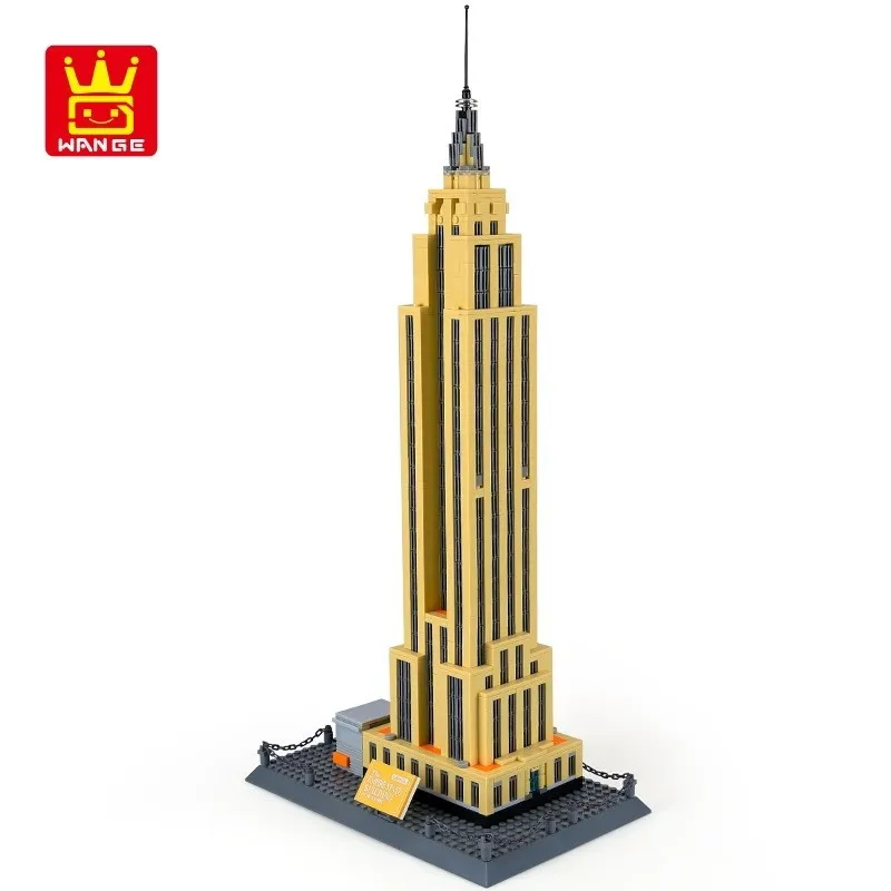 

WANGE 5212 Building Blocks World Famous Architecture Series Empire State building of NewYork Landmark Toys for Children bricks