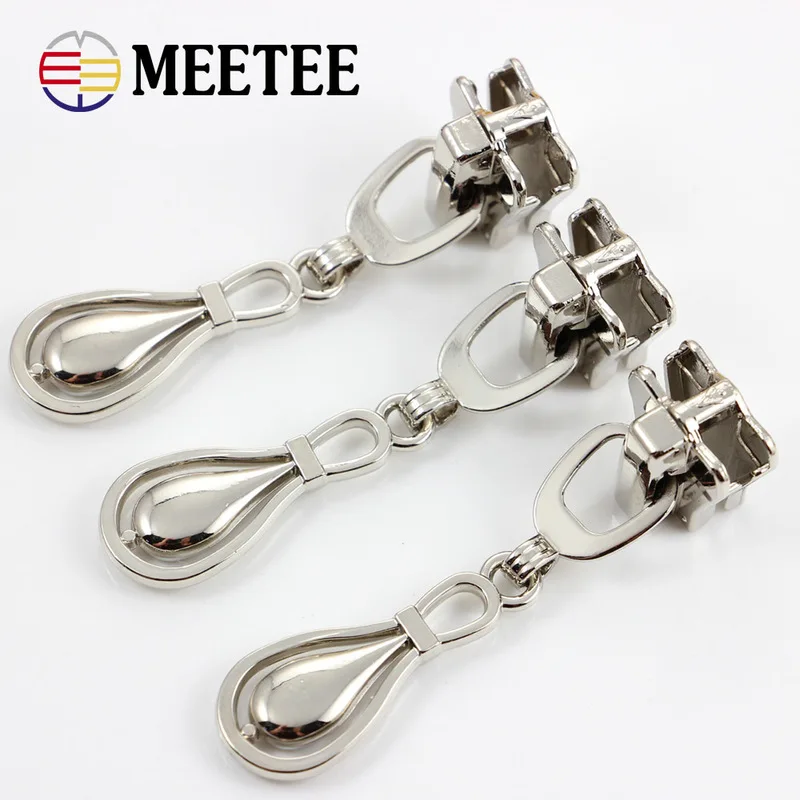 5 шт. Meetee 8 # металлический слайдер на молнии для одежды Jakect Ремонтный комплект