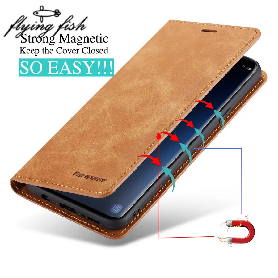 

Luxury Case For Samsung Galaxy A30 A50 A70 A7 Magnetic Leather Flip Wallet Stand Card Holder Book Cover Silicone On A50 A 7