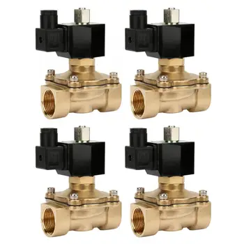 

Ball Valve Fluid Controller G1" Electric Solenoid Valve DN25 NC Brass Electromagnetic Valve Actuator Ball Valve