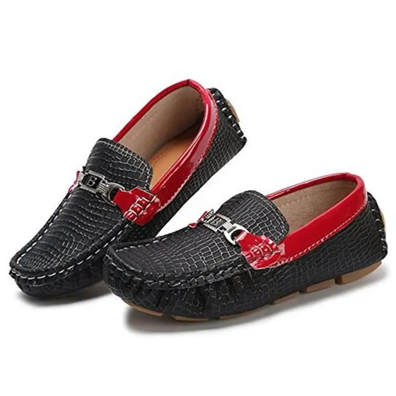 JABASIC 2019 New Metal Decoration School Shoes Boys Flat Heel Anti-slippery Loafers Casual Shoes Kids Slip-on Pu Leather Shoes JABASIC 2019 New Metal Decoration School Shoes Boys Flat Heel Anti-slippery Loafers Casual Shoes Kids Slip-on Pu Leather Shoes