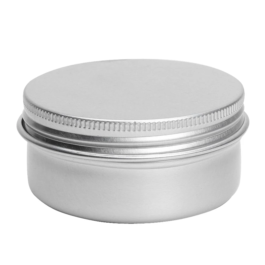 

VSEN Hot StyleBalm Nail Art Cosmetic Cream Make Up Pot Lip Tin Case Container 5 Pcs 50ml Sliver
