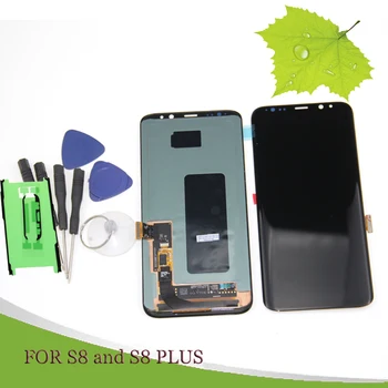 

Display For SAMSUNG Galaxy S8 Display S8 Plus G950 G950F G955 G955F Touch Screen Digitizer Assembly with tape