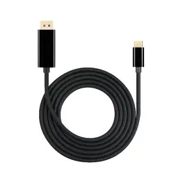 USB-C Тип C Мужской USB 3,1 Тип-C DP Ultra HD 4 К DisplayPort HDTV кабель для Macbook pro Galaxy S8 S8 + huawei Mate10 телефон