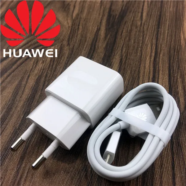 huawei Зарядное устройство 5 V/1A ЕС внешнее аккумуляторное устройство адаптер usb 1a микро кабель для honor 7x 3c 3x 4a 4c 4x g7 p7 p6 5c 6a 5x6 6c 6x - Тип штекера: Charger and Cable