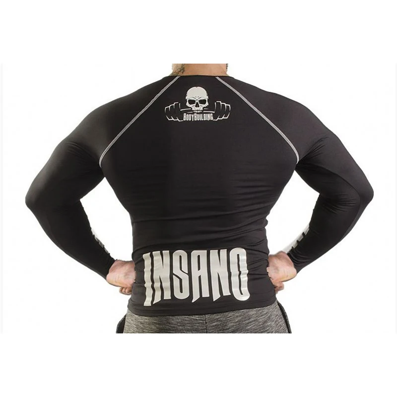 T-shirt Men long Sleeve Fitness T shirt (9)
