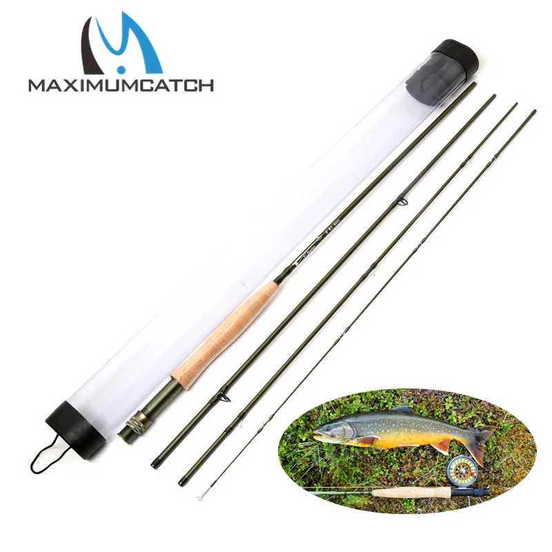 6WT Fly Rod 9ft 4Pieces Fly Rod Medium fast (Graphite IM8) Fly Fishing