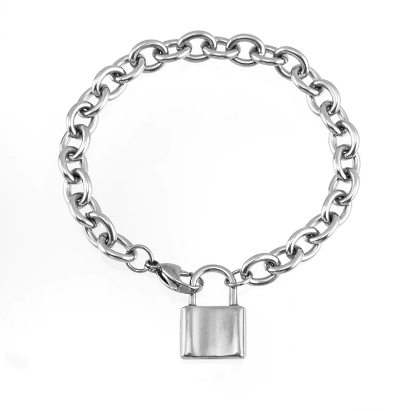 Wholesale 10pcs Steel Wristband 8mm Slide Charm Bracelets WB007 Free shipping 