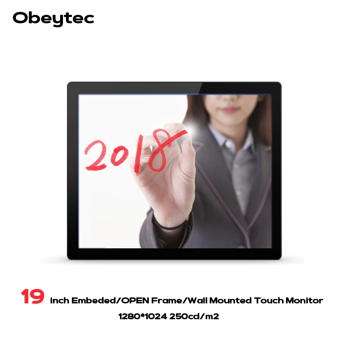 Obeytec 19 IP65 ATM Photobooth LCD Industrial Capacitive Open Frame Touch Monitor, PCAP touch screen, 10 Points Obeytec 19 IP65 ATM Photobooth LCD Industrial Capacitive Open Frame Touch Monitor, PCAP touch screen, 10 Points