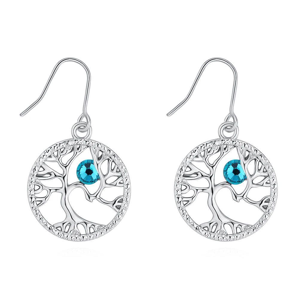 

BAFFIN New Design Tree Shaped Dangle Earrings For Women Party Crystals From Swarovski Drop Earrings