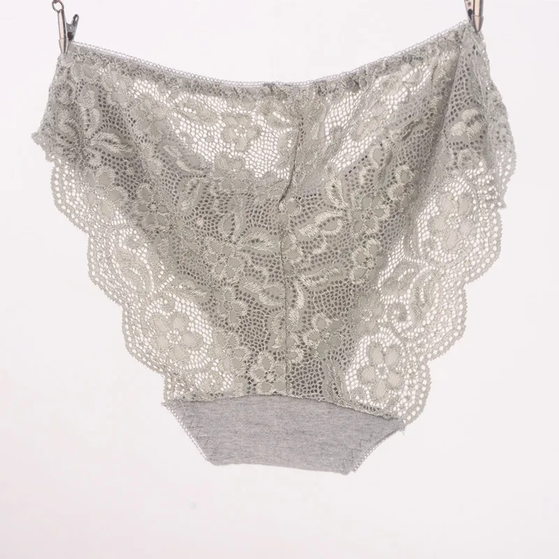 Женские кружевные трусы прозрачные большого размера XL 2XL 3XL|panties yellow|underwear