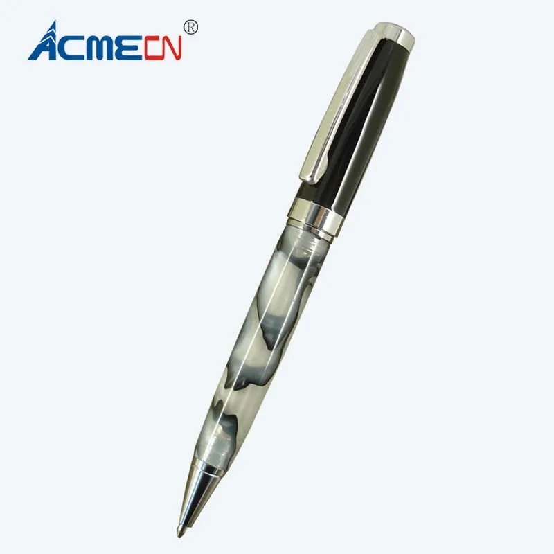

ACMECN MB style Metal Resin Ballpoint Pen Office and School Stationery Black Ball Pen for promotion Gifts White Acrylic Pen