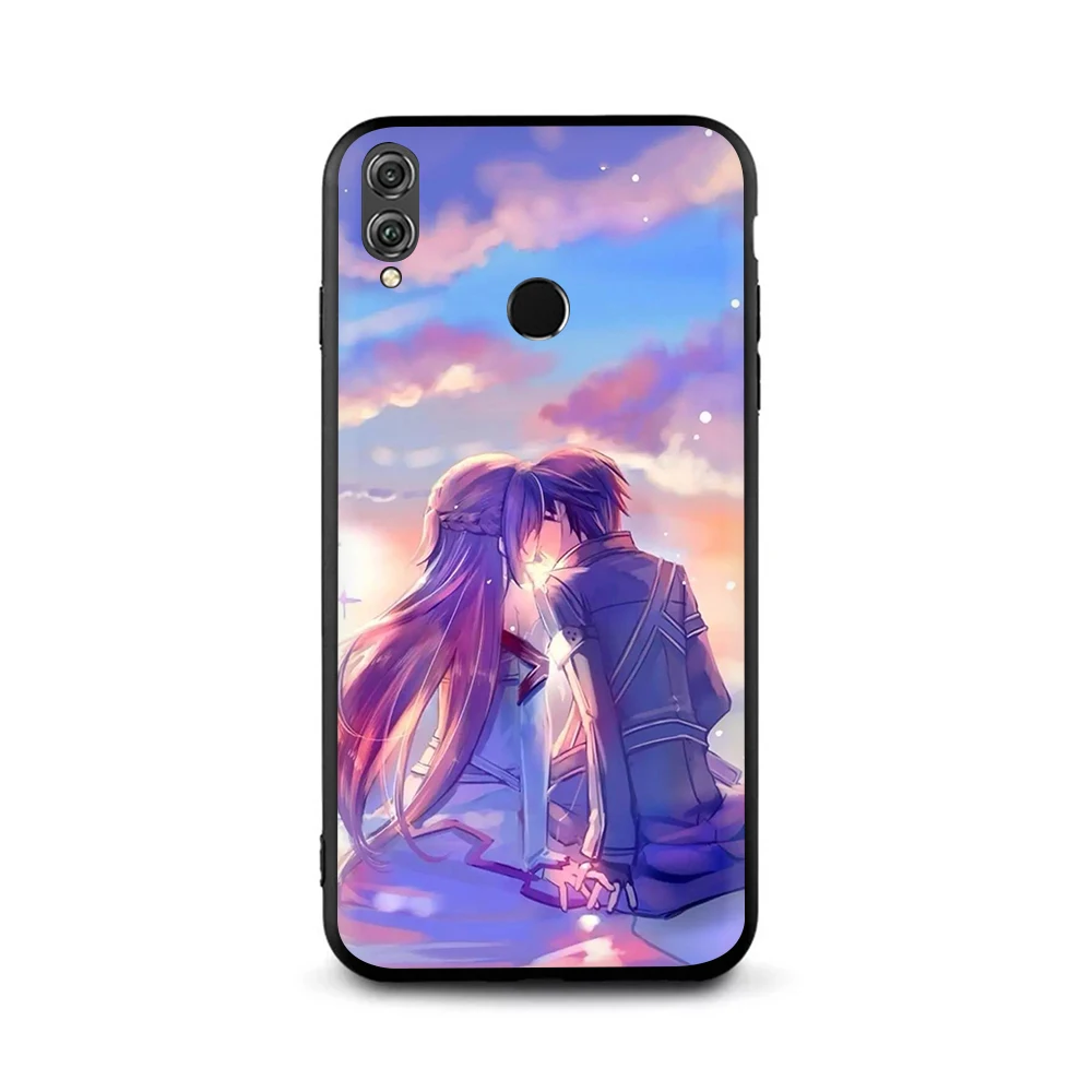 Sword Art Online SAO аниме мягкий чехол для телефона huawei Honor 6A 7A 2GB 3GB 20 Pro 7X8X9X9 10 Lite 7C 8C - Цвет: B12