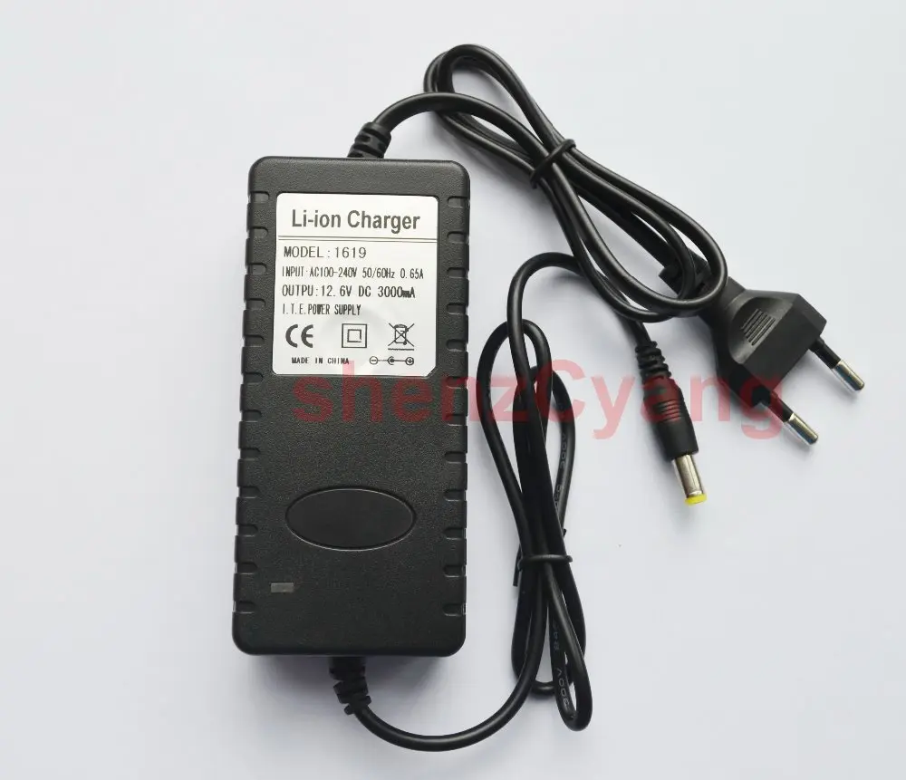 1PCS High quality 12.6V 3A Power Supply Li-ion Charger 3000mA AC 100-240V Converter Adapter EU Plug For Battery park | Электроника