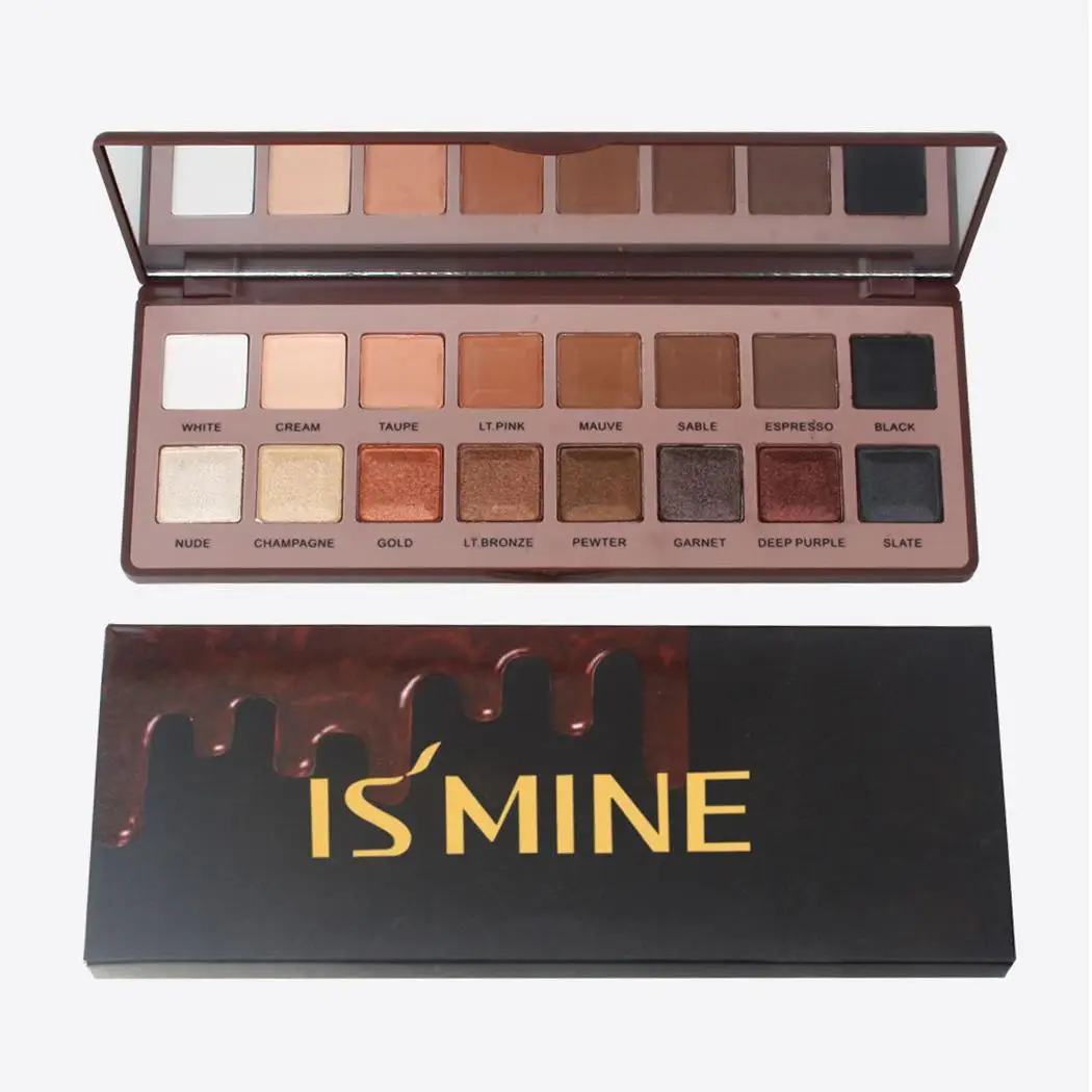 

Portable 16 Colors Chocolate Color Matte Pearlescent Glitter Plate Eyeshadow Palette Colors/Pcs Shadow China