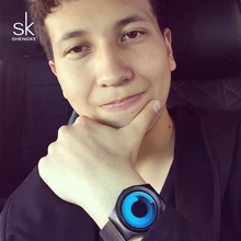 Shengke Sports Man Watch Luxury Steel Quartz Unique Creative Male Sports Watch Led Water Dropping Minimalist Watches SK#S9619