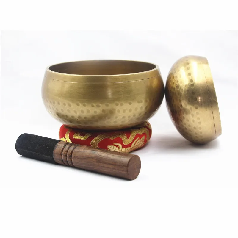 Handmade Nepal Tibetan Singing Bowl Set Resonance healing meditation