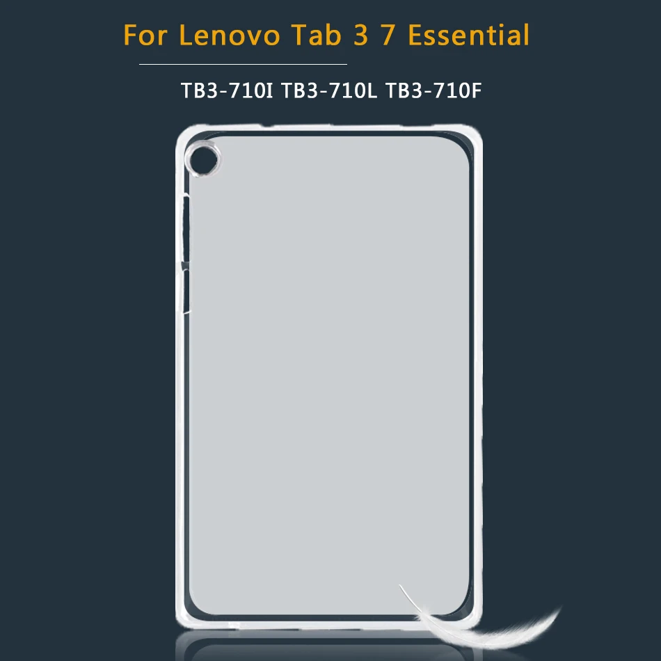 Чехол для планшета для lenovo Tab 3/4 7 Essential TB-7304X TB 7304F/7304I TB3-710I TB3 710L/710F tab3 tab4 Эфирное силиконовый чехол из ТПУ - Цвет: Tab3 7 Essential