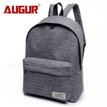 AUGUR Canvas Men Women Backpack College High Middle School Bags For Teenager Boy Girls Laptop Travel Backpacks Mochila Rucksacks