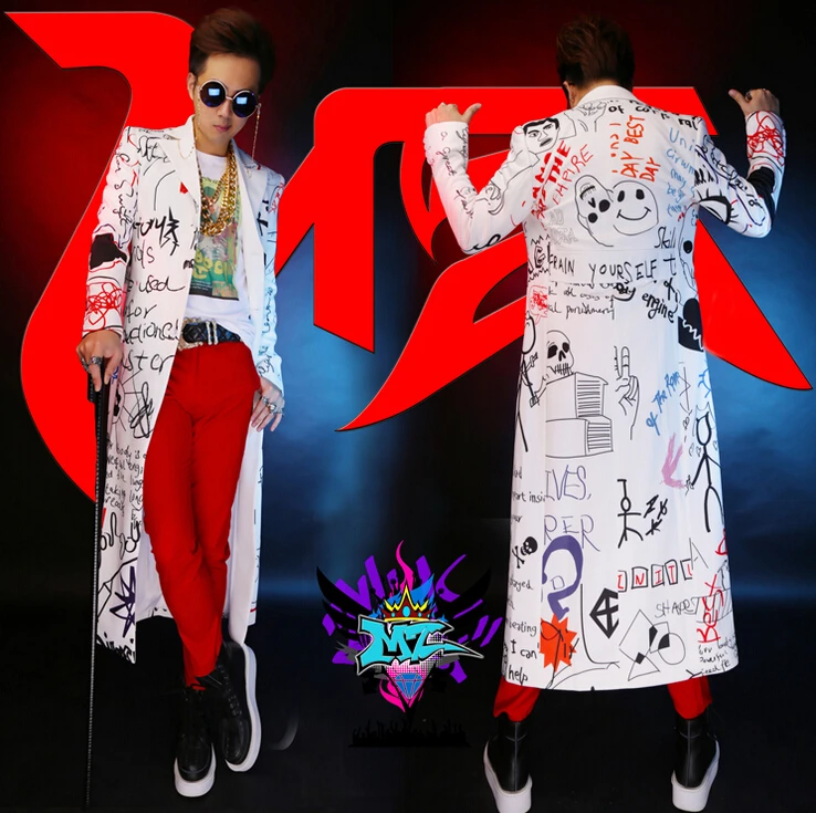 Free Shipping 15 Hot New Dj Men Singer Gd Top Zutter Same Style White Cartoon Long Pattern Suit Costumes Dress Size S 5xl Costume Red Dress Dress Starcostume Mustache Aliexpress Free Shipping 15 Hot New Dj Men Singer Gd Top Zutter Same Style White Cartoon Long Pattern Suit Costumes Dress Size S 5xl Costume Red Dress Dress Starcostume Mustache Aliexpress