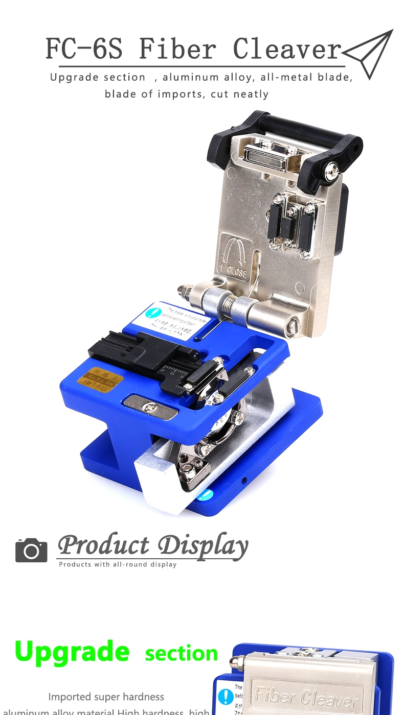 Высокое качество Оптическое волокно инструменты холодного подключения FC-6S резак для оптоволокна резак 250um-900um 12 позиции лезвия