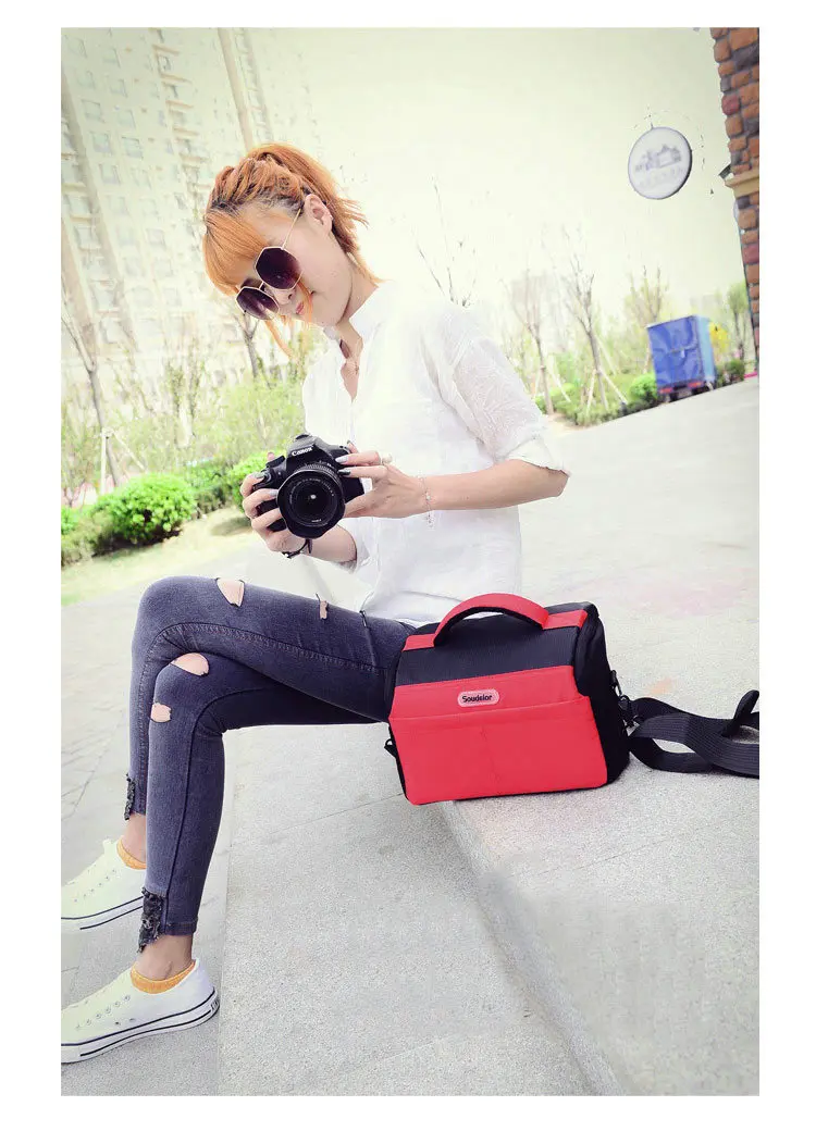 Sacchetto Della Macchina Fotografica Cassa Della Macchina Fotografica Per Canon 550D 600D 650D 70D 750D 760D 100D 60D 70D 50D Nikon D3000 D5200 D7000 