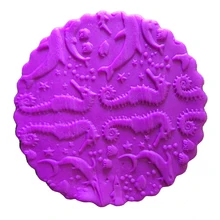 Морские животные-текстурированная Узорчатая акриловая Скалка